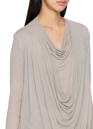  - MARC LE BIHAN - Long Sleeve Draped Front Top