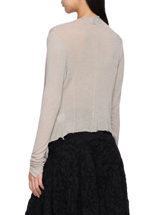 背面 - 点击放大 - MARC LE BIHAN - Long Sleeve Draped Front Top
