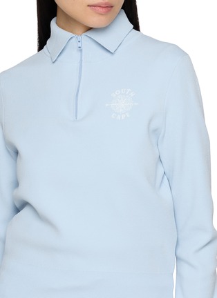  - SOUTHCAPE - Half Zip Collar Knit Sweater