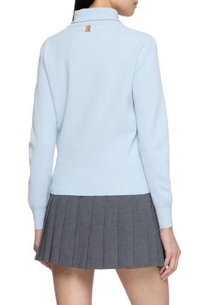 背面 - 点击放大 - SOUTHCAPE - Half Zip Collar Knit Sweater