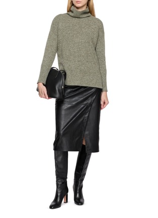 模特儿示范图 - 点击放大 - MON&PAU - Turtleneck Cashmere Sweater