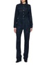 首图 - 点击放大 - MON&PAU - Long Sleeves Suede Jumpsuit