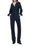 模特儿示范图 - 点击放大 - MON&PAU - Long Sleeves Suede Jumpsuit