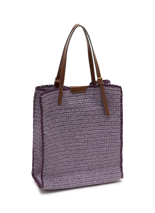 细节 - 点击放大 - ANYA HINDMARCH - N/S Paper Raffia Wink Tote Bag