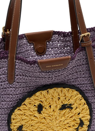 细节 - 点击放大 - ANYA HINDMARCH - N/S Paper Raffia Wink Tote Bag