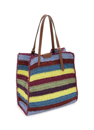 细节 - 点击放大 - ANYA HINDMARCH - Pez N/S Raffia Tote Bag