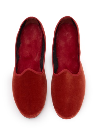细节 - 点击放大 - C.R.B. - Friulana Venetian Grosgrain Trim Velvet Flats