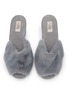 细节 - 点击放大 - C.R.B. - Open-Toe Faux Fur Slippers 
