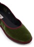细节 - 点击放大 - C.R.B. - Grosgrain Trim Velvet Ballerina Flats