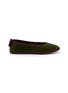 首图 - 点击放大 - C.R.B. - Grosgrain Trim Velvet Ballerina Flats