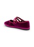  - C.R.B. - Grosgrain Trim Velvet Mary Jane Flats
