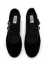 细节 - 点击放大 - C.R.B. - Grosgrain Trim Velvet Mary Jane Flats