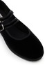 细节 - 点击放大 - C.R.B. - Grosgrain Trim Velvet Mary Jane Flats