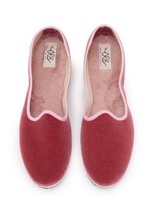 细节 - 点击放大 - C.R.B. - Friulana Venetian Grosgrain Trim Velvet Flats
