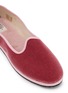 细节 - 点击放大 - C.R.B. - Friulana Venetian Grosgrain Trim Velvet Flats
