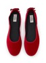 细节 - 点击放大 - C.R.B. - Grosgrain Trim Velvet Ballerina Flats