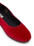 细节 - 点击放大 - C.R.B. - Grosgrain Trim Velvet Ballerina Flats