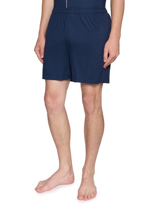 细节 - 点击放大 - DEREK ROSE - Contrast Piping Pyjama Set