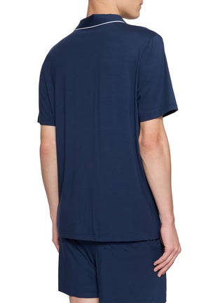 背面 - 点击放大 - DEREK ROSE - Contrast Piping Pyjama Set