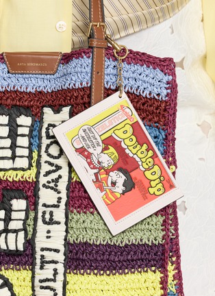 正面 -点击放大 - ANYA HINDMARCH - Double Dip Leather Earphone Case