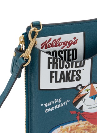 细节 - 点击放大 - ANYA HINDMARCH - Kellogs Frosted Flakes Leather Phone Zip Pouch