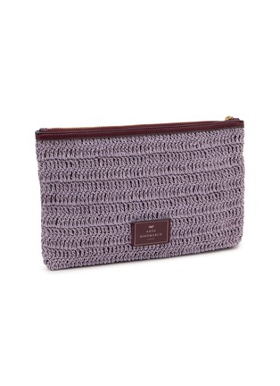 细节 - 点击放大 - ANYA HINDMARCH - Wink Raffia Pochette