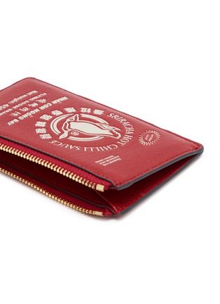 细节 - 点击放大 - ANYA HINDMARCH - Flying Goose Sriracha Leather Zip Card Case