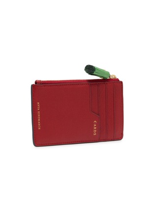 模特儿示范图 - 点击放大 - ANYA HINDMARCH - Flying Goose Sriracha Leather Zip Card Case