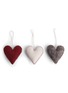 首图 –点击放大 - GRY & SIF - Topstitch Outline Classic Heart Ornament — Set of 3