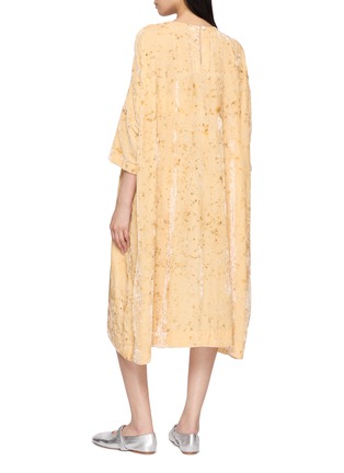 背面 - 点击放大 - AODRESS - Three Abstructs Velvet Midi Dress