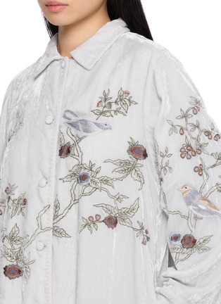  - AODRESS - Birds & Tree Velvet Coat