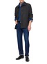 模特儿示范图 - 点击放大 - BARMAS - Straight Leg Cotton Denim Jeans