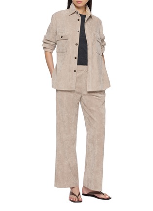 模特儿示范图 - 点击放大 - F.IT - Elasticated Corduroy Pants