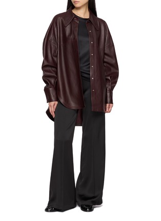 模特儿示范图 - 点击放大 - F.IT - Flared Satin Pants