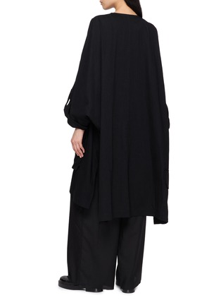 背面 - 点击放大 - Y'S - Utility Pocket Collarless Dolman Coat