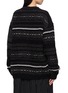 背面 - 点击放大 - Y'S - Fringed Tyrolean Henley Neck Knit Sweater