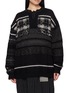 首图 - 点击放大 - Y'S - Fringed Tyrolean Henley Neck Knit Sweater