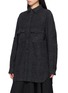 细节 - 点击放大 - Y'S - Herringbone Sleeve Tab Military Shirt