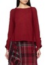 首图 - 点击放大 - Y'S - Button Up Sleeve Boat Neck Sweater