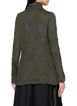 背面 - 点击放大 - Y'S - Textured Drape Collar Blazer