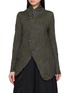 首图 - 点击放大 - Y'S - Textured Drape Collar Blazer