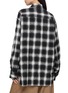 背面 - 点击放大 - Y'S - Geometric Plaid Stand Collar Shirt