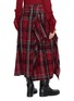 背面 - 点击放大 - Y'S - Draped Tartan Midi Skirt
