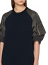  - SACAI - 拼接袖连衣裙