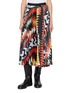 SACAI X A.P.C. 几何印花百褶中长半身裙