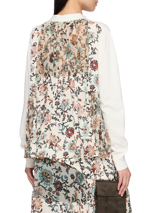 背面 - 点击放大 - SACAI - Floral Print Knit Cardigan
