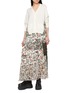 模特儿示范图 - 点击放大 - SACAI - Floral Print Knit Cardigan