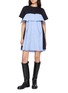 首图 - 点击放大 - SACAI - Hybrid Poplin Jersey Long T-shirt