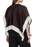 背面 - 点击放大 - SACAI - Short Sleeve Contrast Trim Satin Cotton Jersey Top
