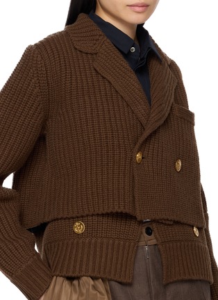  - SACAI - 针织拼接西装外套